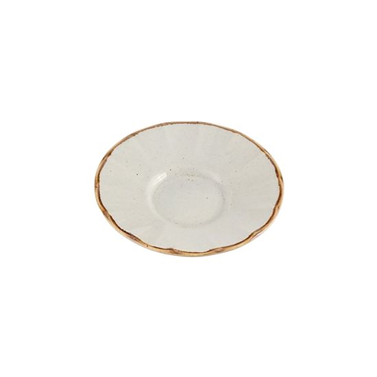 Saucer le haghaidh cupán tae, poirceallán, 12cm, "Séasúir", Gray - Porland