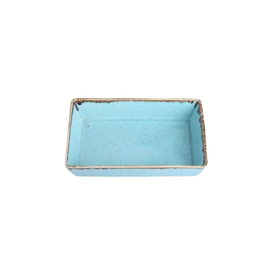Assiette pour servir le petit déjeuner, porcelaine, 13 × 8,5 cm, turquoise, "Seasons" - Porland
