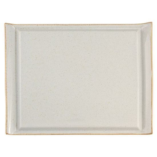 Steika šķīvis, porcelāns, 32x26cm, "Gadalaiki", Pelēks - Porland