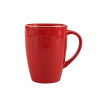 Porcelain mug, 285ml, "Seasons", Red - Porland