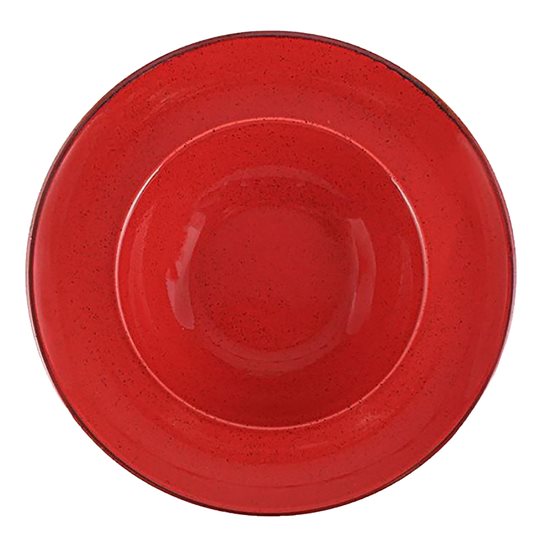 Deep plate, porcelain, 30cm, "Seasons", Red - Porland
