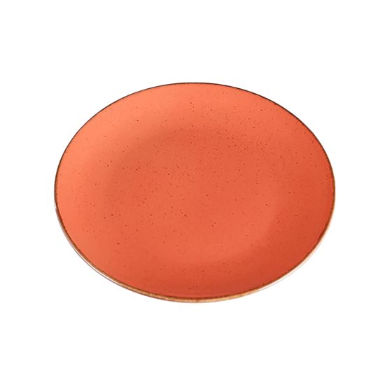 Porcelanasti krožnik, 24 cm, "Letni časi", oranžna - Porland