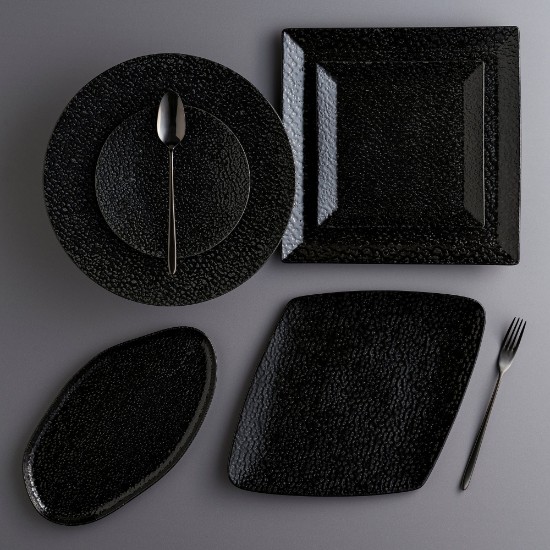Porcelain plate, 17cm, "Ethos Black Moss" - Porland