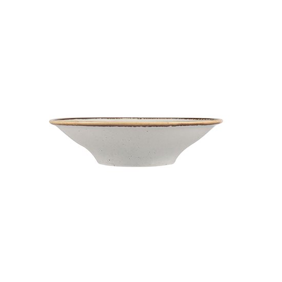 Deep plate, porcelain, 20cm, "Seasons", Grey - Porland