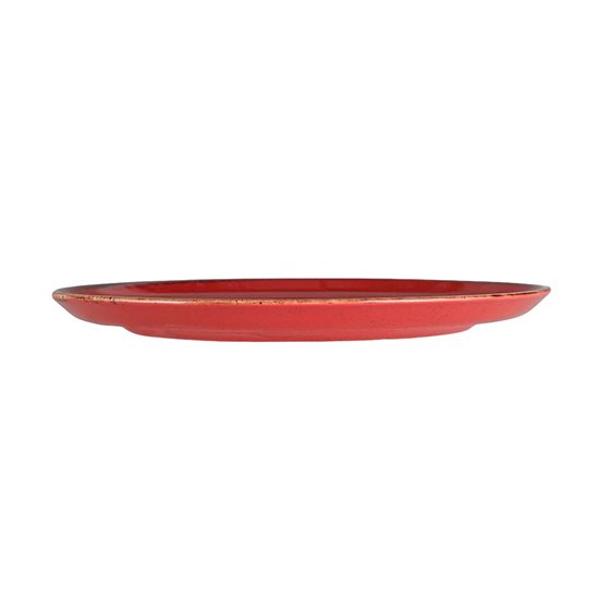 Prato porcelana, 28cm, "Estações", Vermelho - Porland