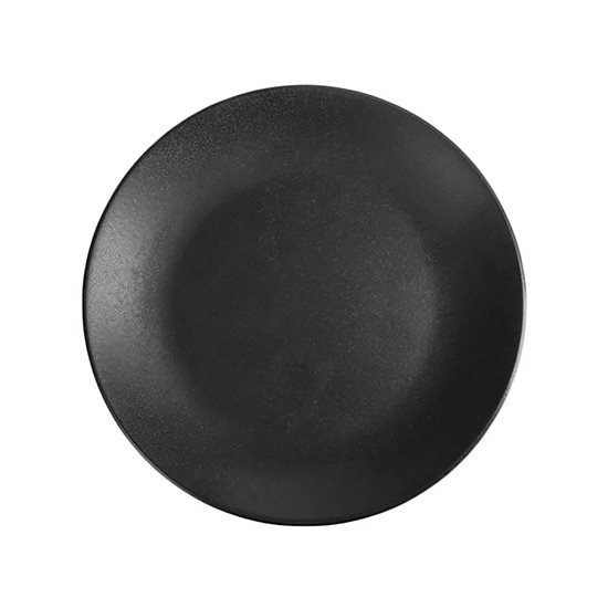 Porcelain plate, 24cm, "Seasons", Black - Porland