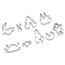 Set of 3D cookie cutters, 9 pieces, "Santa Claus is coming" - Westmark