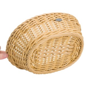 Cestino per il pane ovale, 25,5 x 19 cm, Beige Chiaro - Saleen