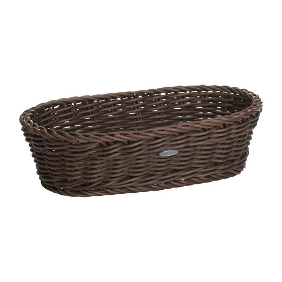 Oval bread basket, 28 x 16 cm, Brown - Saleen