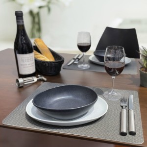 Set de table, 43 x 30 cm, "Terra", Taupe - Saleen
