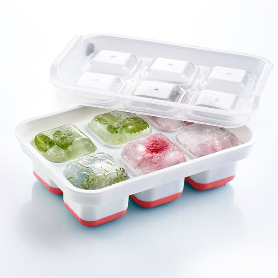 Set of 2 ice cube moulds, with lid, "CUBE" - Westmark