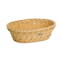 Oval bread basket, 25.5 x 19 cm, Light Beige - Saleen