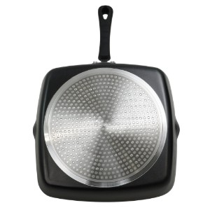 Square grill pan, aluminum, 28x28cm, "Primary" - Zokura