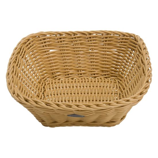 Štvorcový košík na chlieb, 19 x 19 cm, svetlo béžový - Saleen
