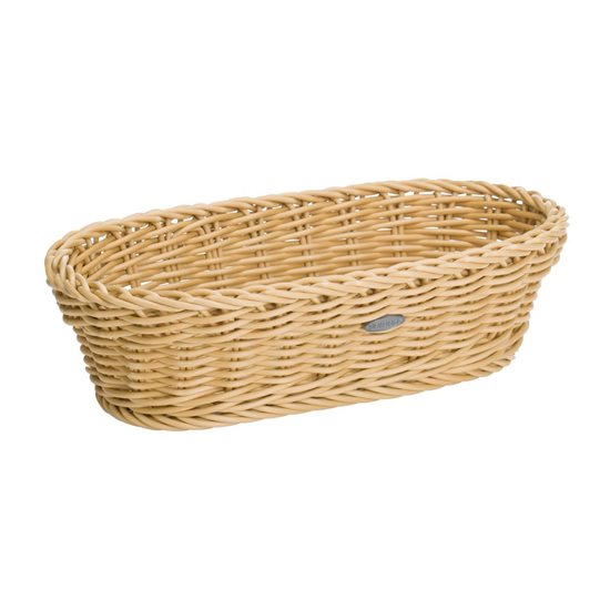 Oval bread basket, 28 x 16 cm, Light Beige - Saleen