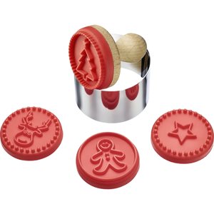 Biscuit stamp set, 6 pieces, silicone - Westmark