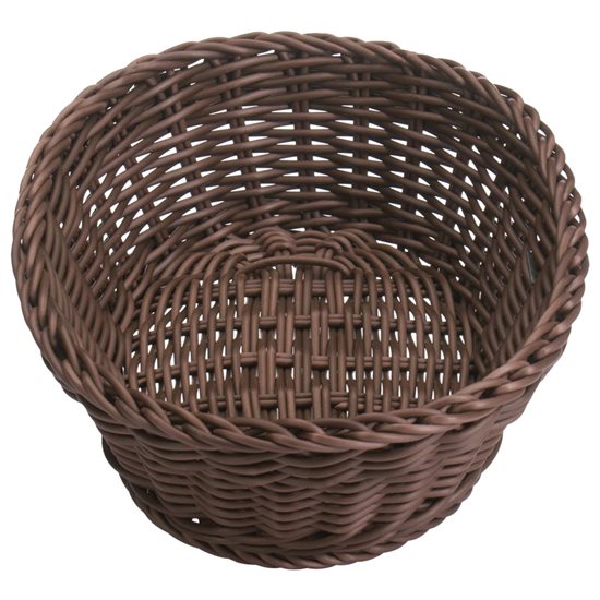 Ovalna košara, 25,5 × 19 cm, rjava - Saleen