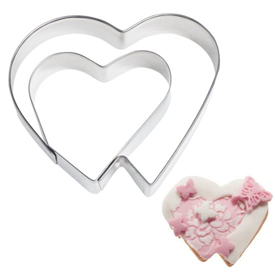 Cookie cutter, 6.5cm, "Double heart" - Westmark