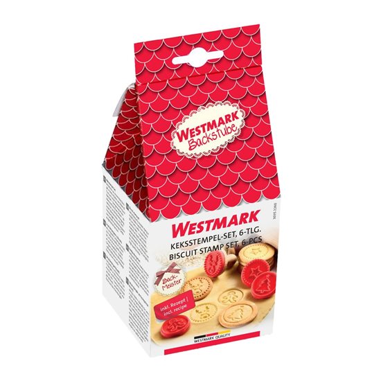 Set timbri per biscotti, 6 pezzi, silicone - Westmark