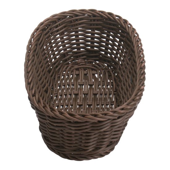 Oval bread basket, 28 x 16 cm, Brown - Saleen