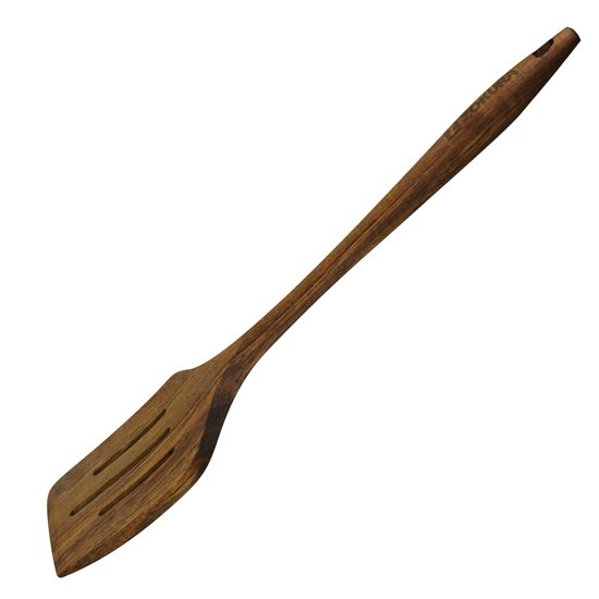 Slotted spatula, acacia wood, 32 cm - Zokura