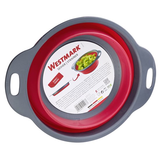 Collapsible strainer, plastic, 22 cm, "Maxi", red - Westmark