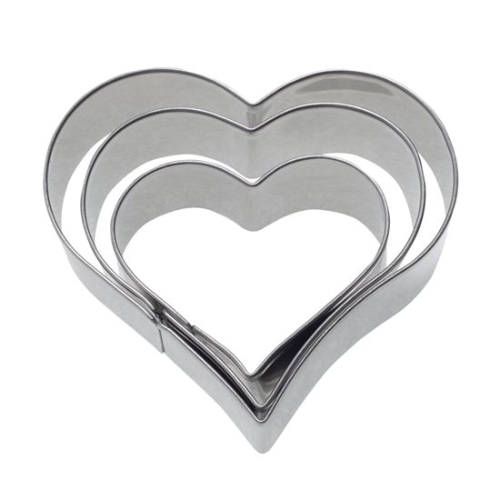 3-piece cookie cutter set, 4 cm, 5 cm, 6 cm, "Heart" - Westmark
