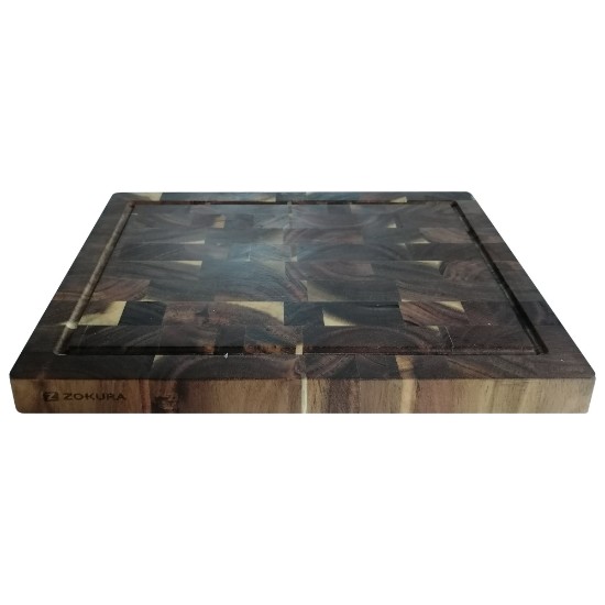 Cutting board, acacia wood, 40 × 30 cm, 3.5 cm thickness - Zokura