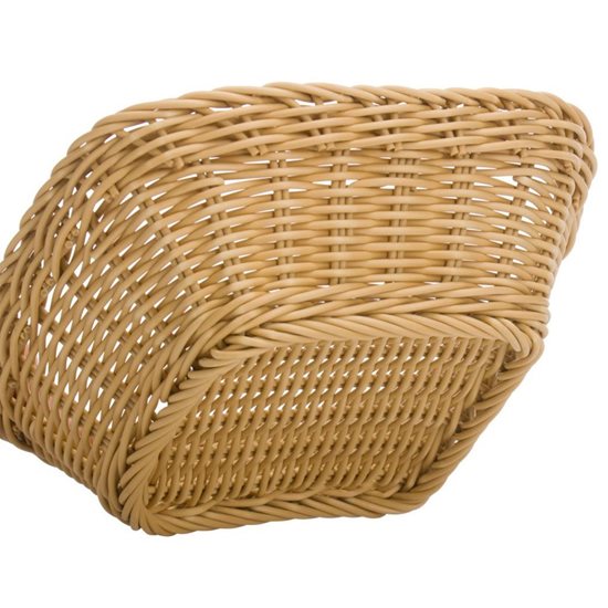 Kvadratna košara za kruh, 19 x 19 cm, svetlo bež - Saleen