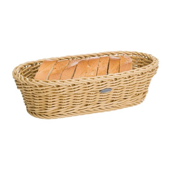 Oval brødkurv, 28 x 16 cm, Lys Beige - Saleen