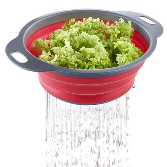 Collapsible strainer, plastic, 22 cm, "Maxi", red - Westmark