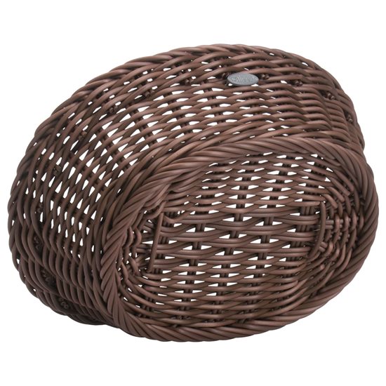 Ovalna košara, 25,5 × 19 cm, smeđa - Saleen