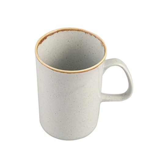 Porcelain mug, 325ml, "Seasons", Grey - Porland