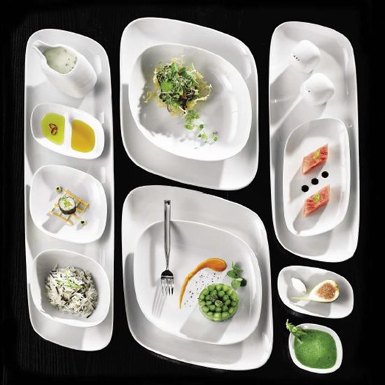 Platter tal-porċellana, 31x11cm, "Gastronomi Perspective" - Porland
