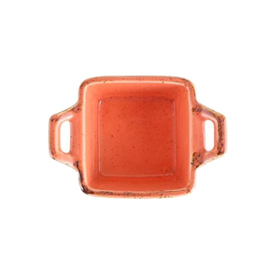 Mini tál, porcelán, 10 cm, "Seasons", Narancs - Porland