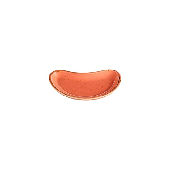 Mini-plateau pour servir des apéritifs, porcelaine, 10cm, "Alumilite Seasons", couleur Orange - Porland