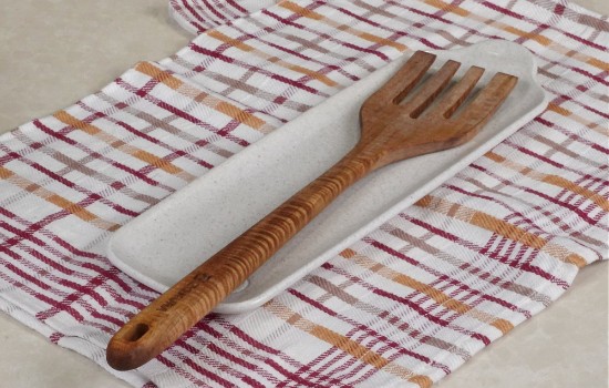 Wooden fork, acacia wood, 35cm - Zokura