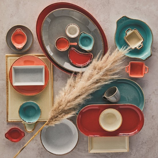 Mini talíř na servírování předkrmů, porcelán, 10 cm, "Alumilite Seasons", oranžová barva - Porland