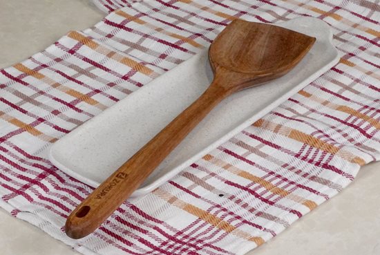 Wok spatula, acacia wood, 35 cm - Zokura