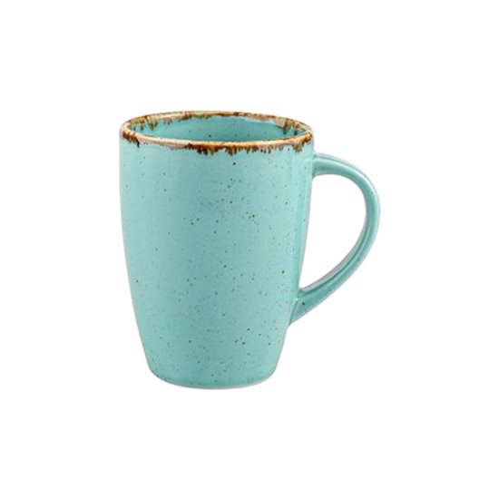 Porcelain mug, 285 ml, turquoise, "Seasons" - Porland