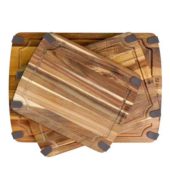 Tábua de cortar, madeira de acácia, 28 x 22 cm - Zokura