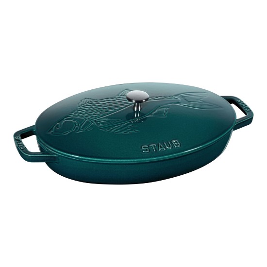 Oval pişirme kabı, dökme demir, 33cm/2,8L, "La Mer" - Staub