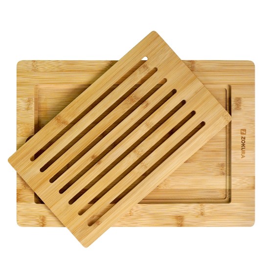 Tabla de cortar, madera de bambú, 40 x 28 cm - Zokura