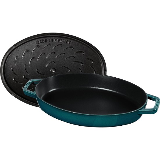 Oval pişirme kabı, dökme demir, 33cm/2,8L, "La Mer" - Staub