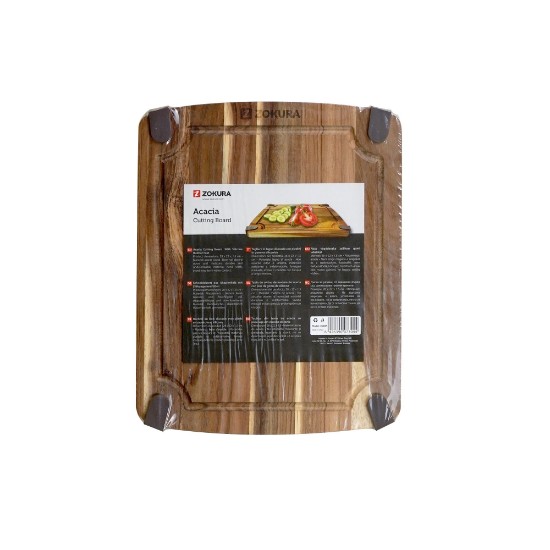 Cutting board, acacia wood, 33 x 23.8 cm - Zokura