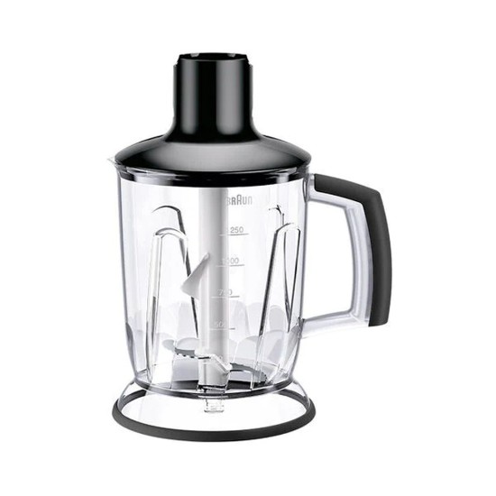 Cúlpháirtí chopper bia le haghaidh cumascóirí láimhe MultiQuick 7 agus MultiQuick 9, 1.25L, Dubh - Braun