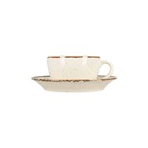 "Alumilite Seasons" tea cup and saucer 207 ml, Beige - Porland 