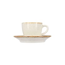 Coffee cup and saucer Alumilite Seasons, 80 ml, Beige - Porland