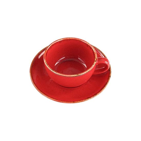 Šálka kávy a tanier Alumilite Seasons, 207 ml, Červená - Porland
