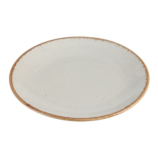 Porcelain dinner plate, 30 cm, grey, "Seasons" - Porland